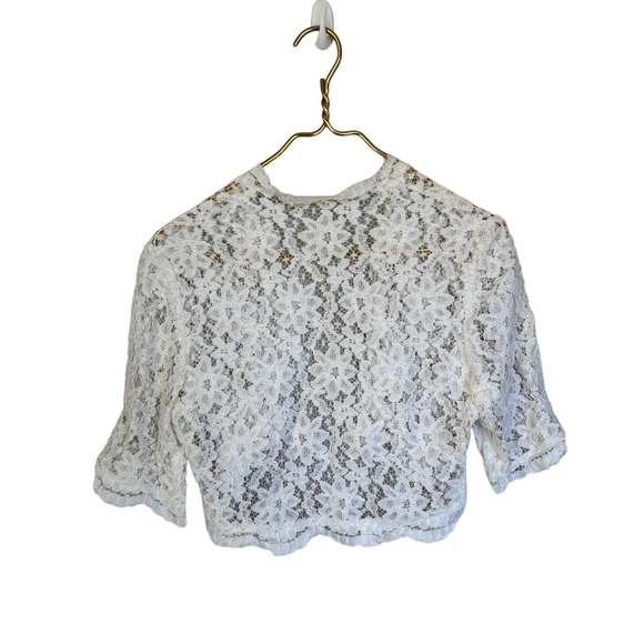 Caroline Charles London Vintage 1980's Strapless White Fit and Flare Midi Dress - Picture 8 of 12